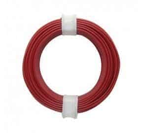 Fils electr. 0.14mm2 10m Rouge