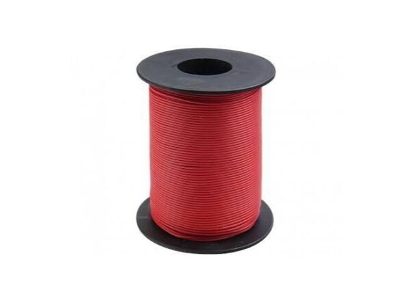 Fils electr. 0.14mm2 100m Rouge