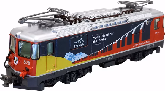 N Kato 3102-4 – Locomotive électrique RhB Ge 4/4 II n°620 « Zernez – RhB Club » – – photo 1