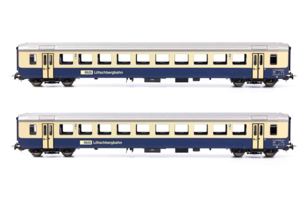 H0 PIKO 96769 – Coffret de 2 voitures voyageurs BLS EW I 2? classe – Époque V – H0 (AC) – photo 1