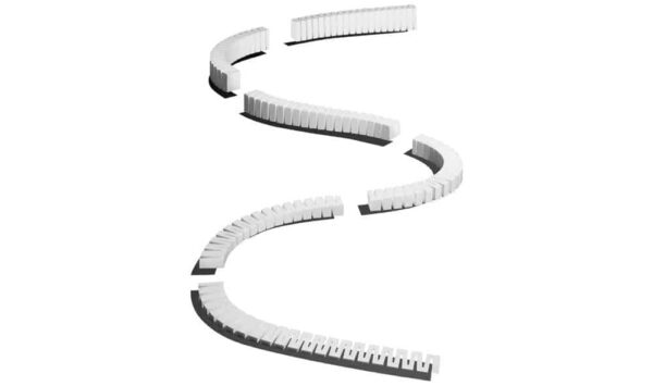 Woodland Scenics ST1416 – Kit de rampes 3 % – Incline/Decline Set – Longueur 3,66 m