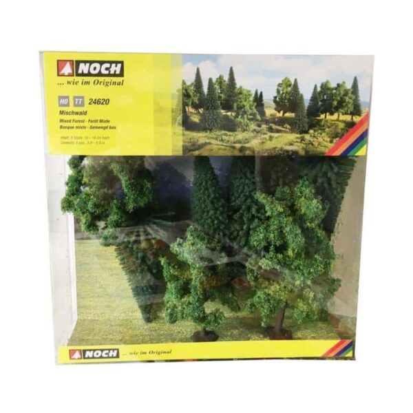 H0/TT NOCH 24620 – Lot de 8 arbres pour forêt mixte 10 à 14 cm