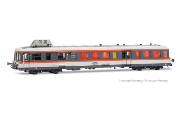 H0 Jouef Loisirs HJ2618 – SNCF Autorail diesel X 3997 Picasso dunkelgrau /orange/blanc Ép. IV – photo 1