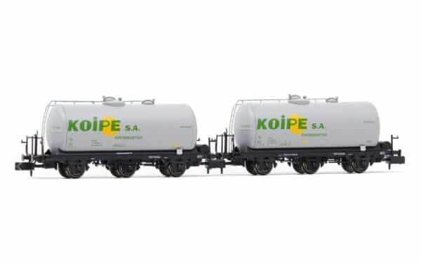 N Arnold HN6611 – RENFE 2 pcs. Ensemble à 3 essieux. Wagon-citerne «Koipe» Ep. IV – photo 1
