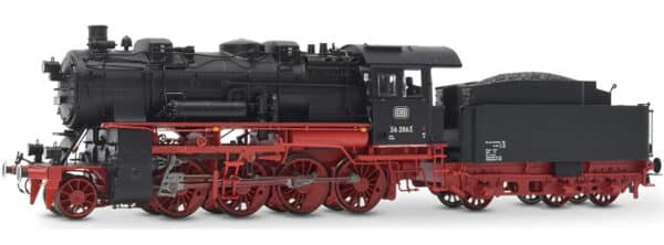 H0 Rivarossi HR2889 – DB locomotive à vapeur série 56.20 chaudière à trois coupoles en peinture noir/rouge Ep. III – photo 1