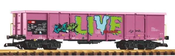 G PIKO 37013 – Wagon de marchandises G-Open. Eaos rose CFF VI – photo 1