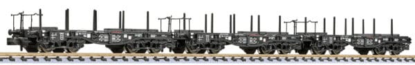 N Liliput L260165 – 3 pièces. Ensemble de wagons de marchandises lourdes SSys Co – photo 1