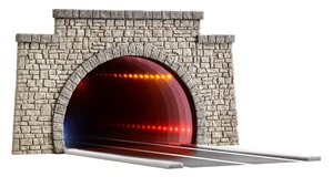 H0 tunnel routier classique, avec effet miroir LED et effet de profondeur – photo 1
