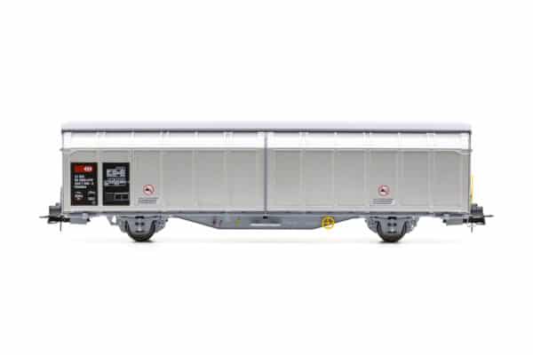 H0 Hobbytrain H45101 – SBB à 2 essieux Wagon à parois coulissantes Hbbillns argenté Ép. VI – photo 1