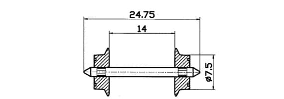 H0 Roco 40184 – Essieu de pick-up pour courant alternatif – photo 1
